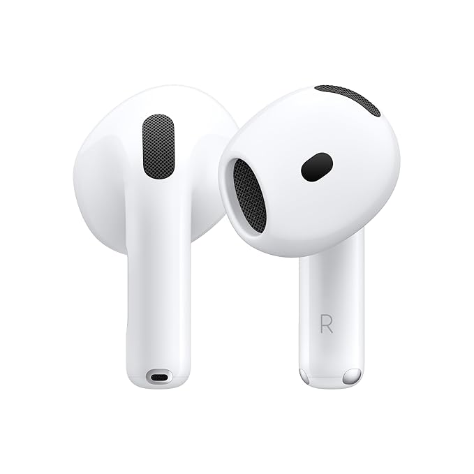 NeuPods 4 Wireless Earbuds, Bluetooth Headphones, Personalised Spatial Audio, Sweat and Water Resistant, USB-C Charging Case, Up to 30 Hours of Battery Life, Effortless Setup for iPhone